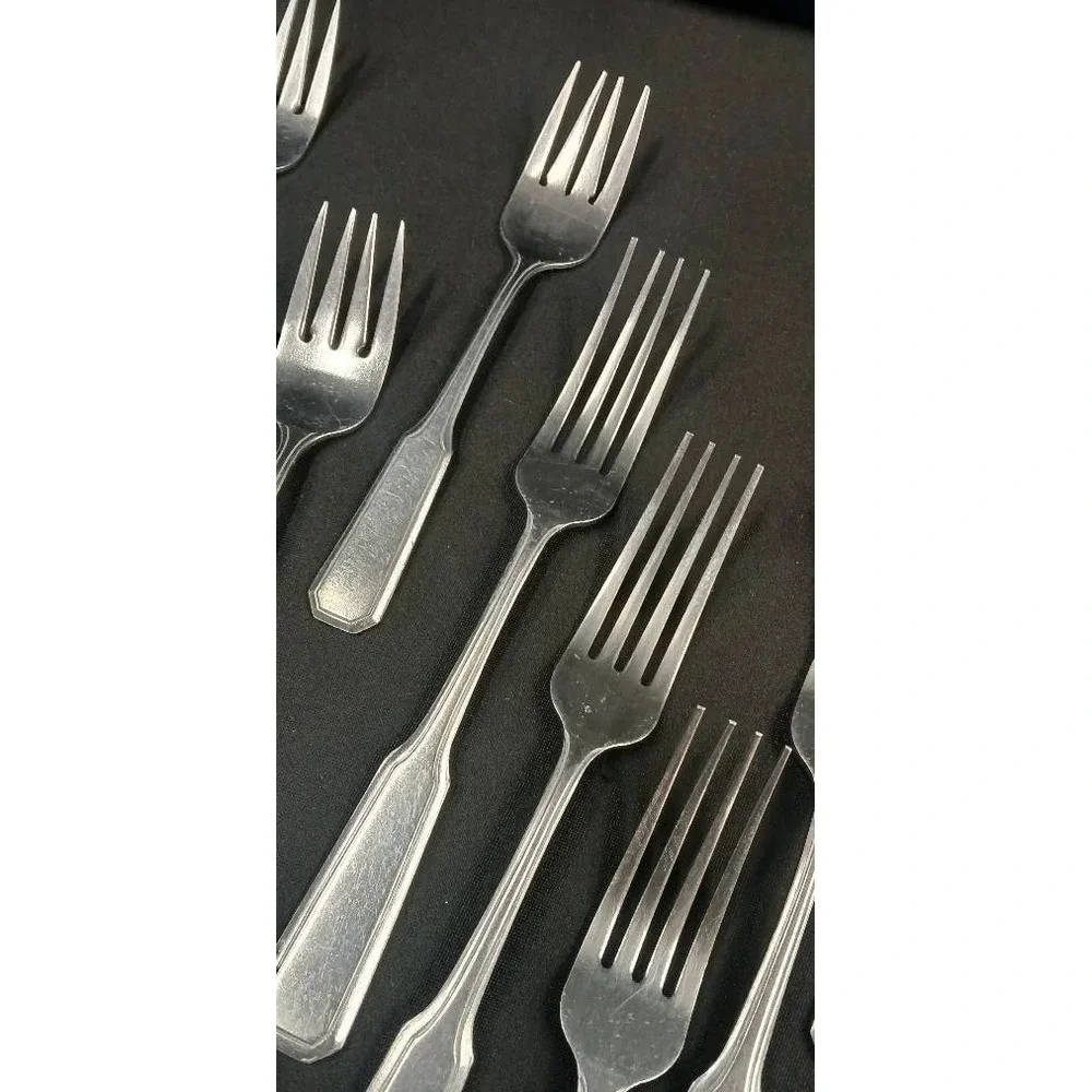 78-Pc Royal Household Stainless 18-0 China Flatware Set Lot Pre-Owned